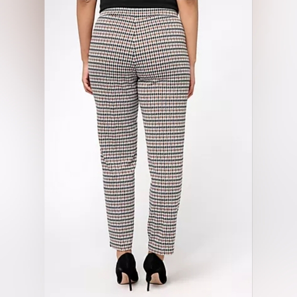 GRAVER Susan Graver PM Jacquard Knit AVA Slim Ankle Pants in Umber/Black - Picture 2 of 9